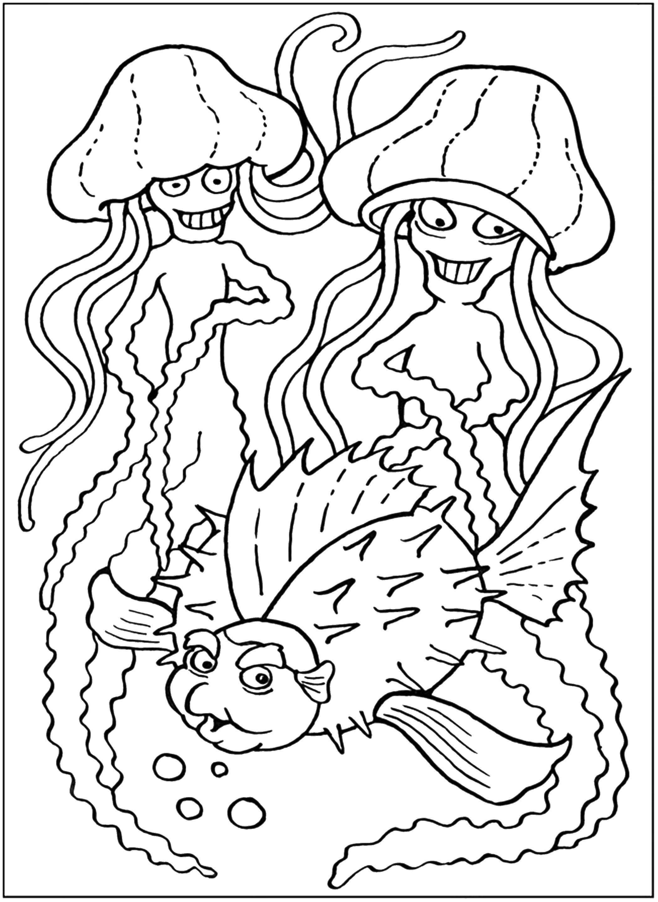 Online coloring pages coloring shark tale coloring