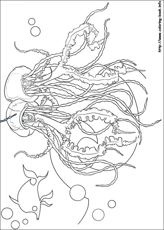 Shark tale coloring picture