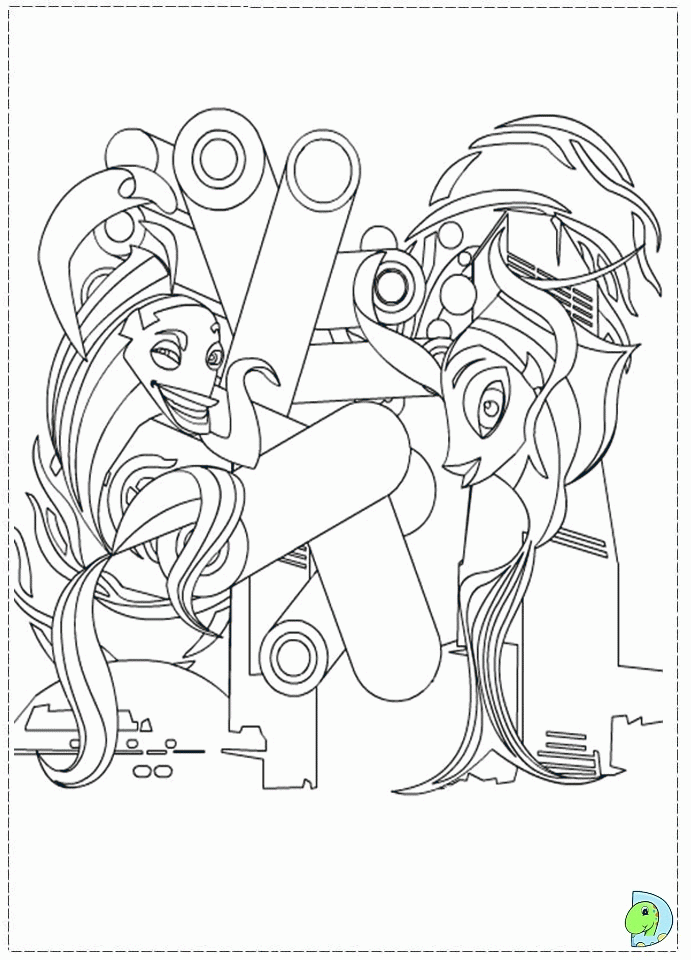 Shark tale coloring pages