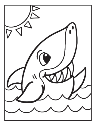 Shark coloring pages