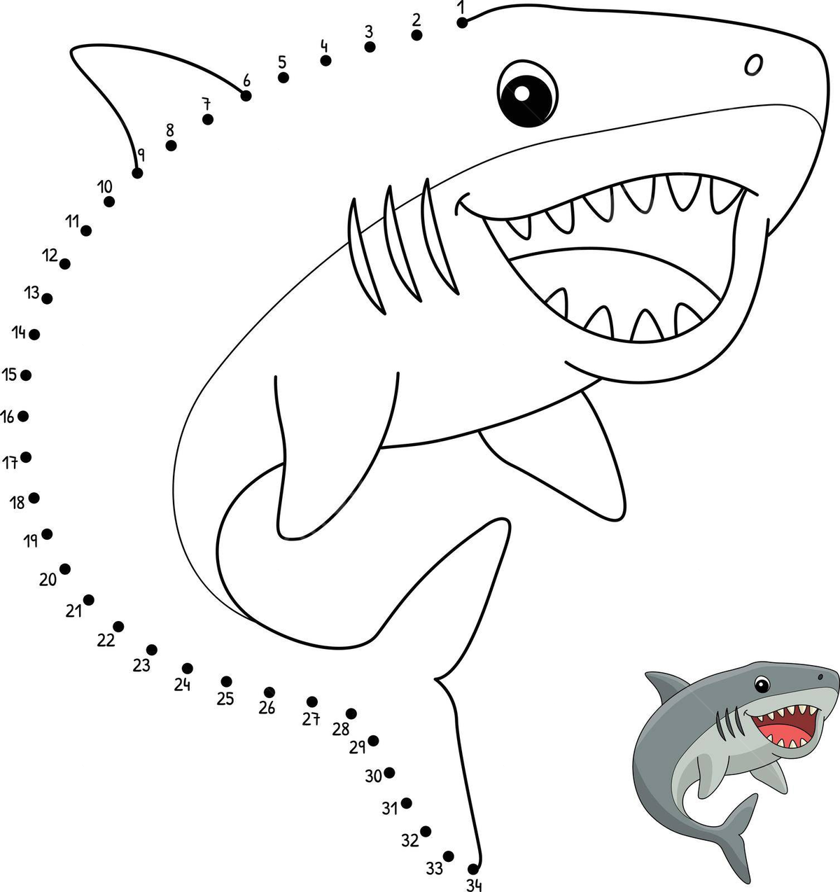 Megalodon animal coloring page isolated dottodot illustration coloring mackerel shark big tooth vector shark drawing animal drawing rat drawing png and vector with transparent background for free download