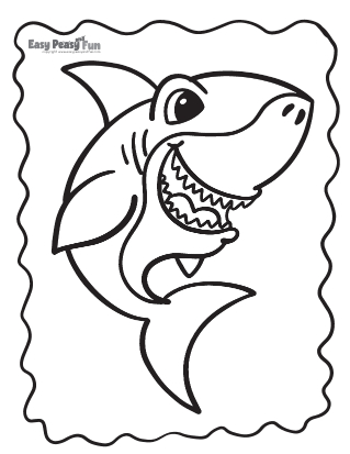 Shark coloring pages