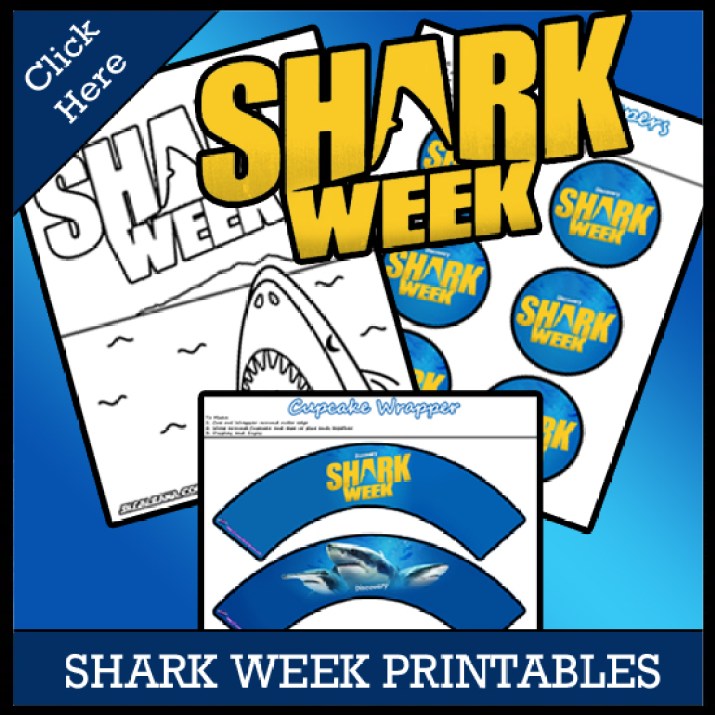 Create the perfect shark week party with these fun printables â