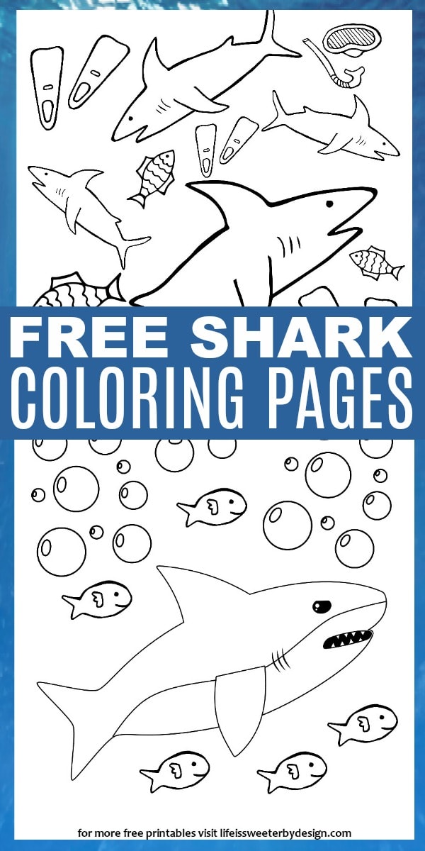 Shark color pages