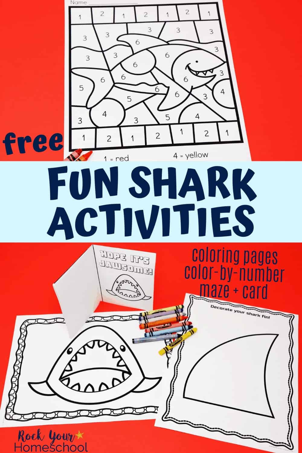 Free shark week fun activities for kids of all ages to enjoy