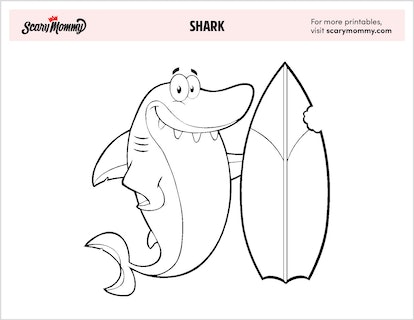 Shark coloring pages for kids that are really some