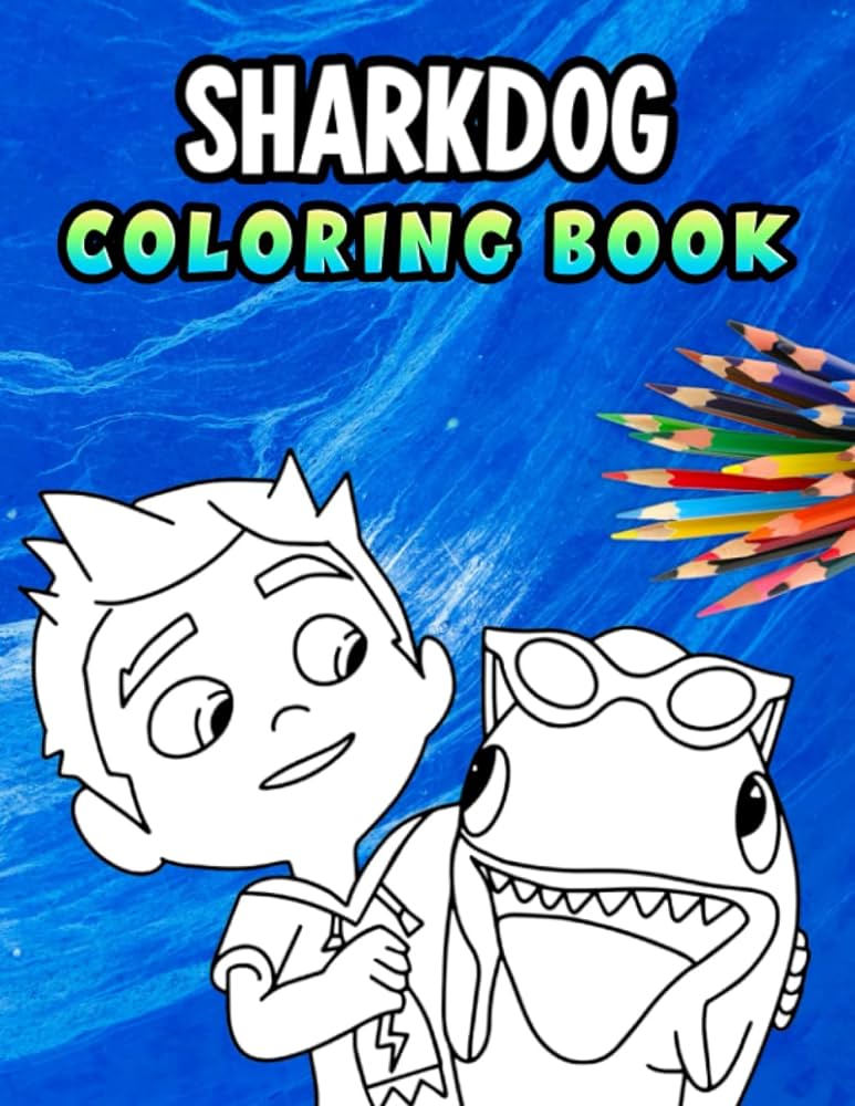 Sharkdog coloring book amazing gift for all ages and fans with high quality imageâ giant great pages with premium quality images alfaro arnau books