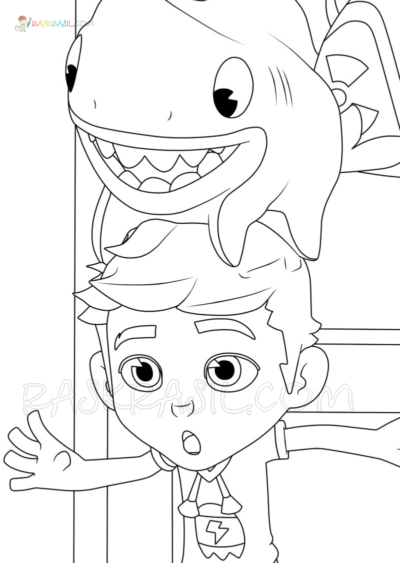 Sharkdog coloring pages new picrures free printable