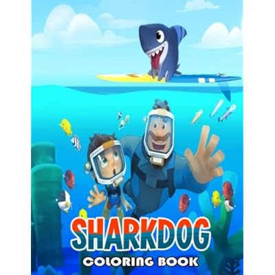 Sharkdog coloring book coloring pages filled malaysia