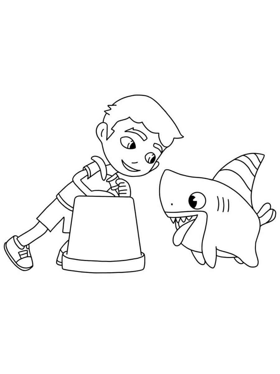 Sharkdog coloring pages