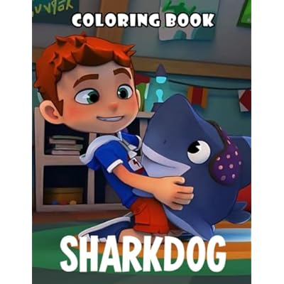 Relaxing sharkdog coloring book perfect gift for ance
