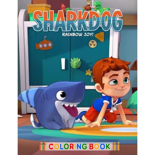 Sharkdog coloring book step into vivid animated