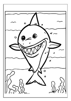 Meet the sharks of the ocean with our printable coloring pages collection pdf