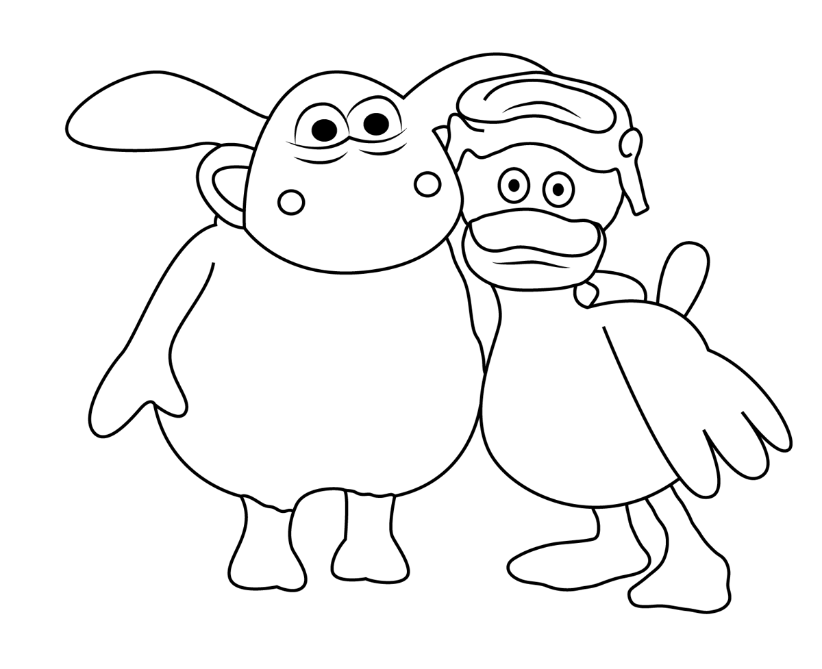 Shaun the sheep coloring pages