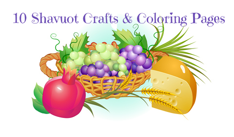 Free shavuot coloring pages crafts