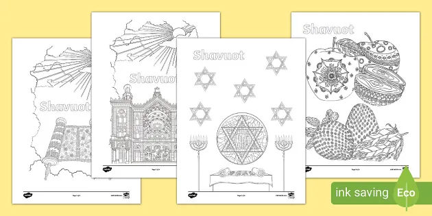 Ks shavuot mindfulness colouring teacher made