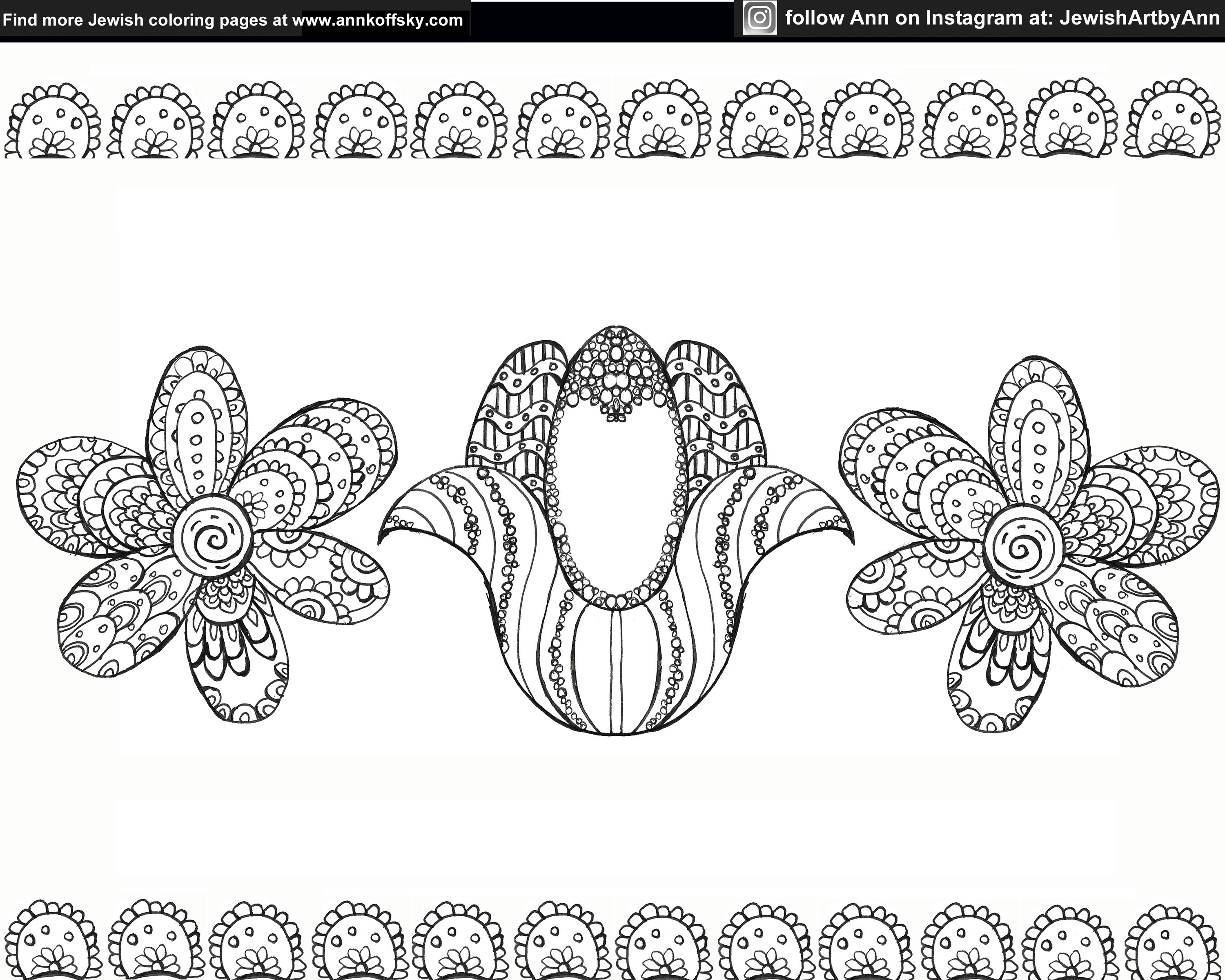 Flowers for shavuot coloring page â ann d koffsky