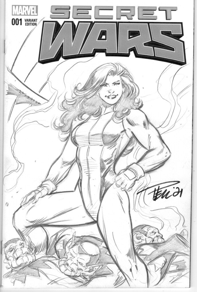 Sketch cover she hulk â paul pelletier