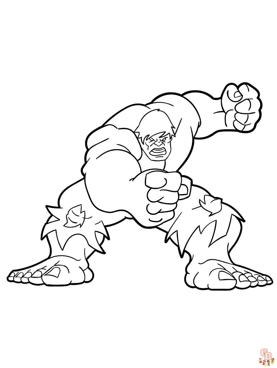 Transform into a hero with s hulk coloring pages