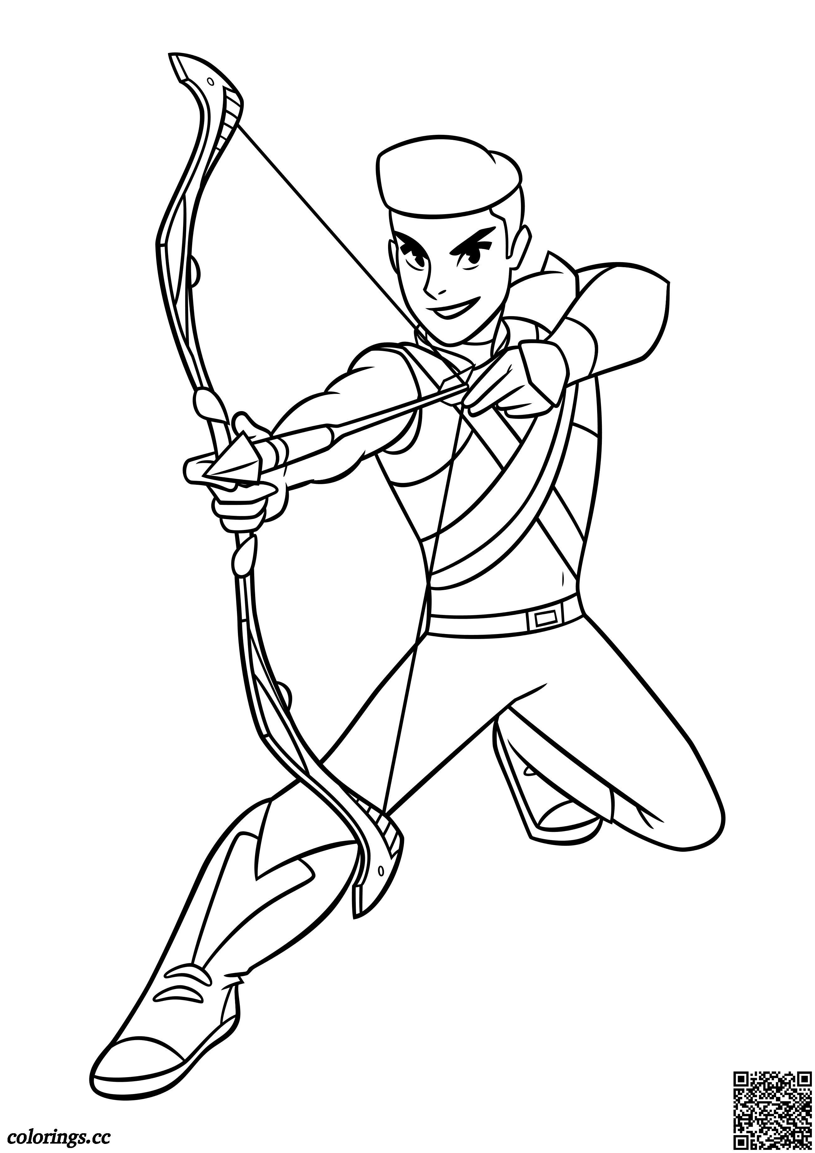 Brave bow coloring pages shi