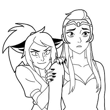 Catradora in the future black line sticker for sale by valenpedro