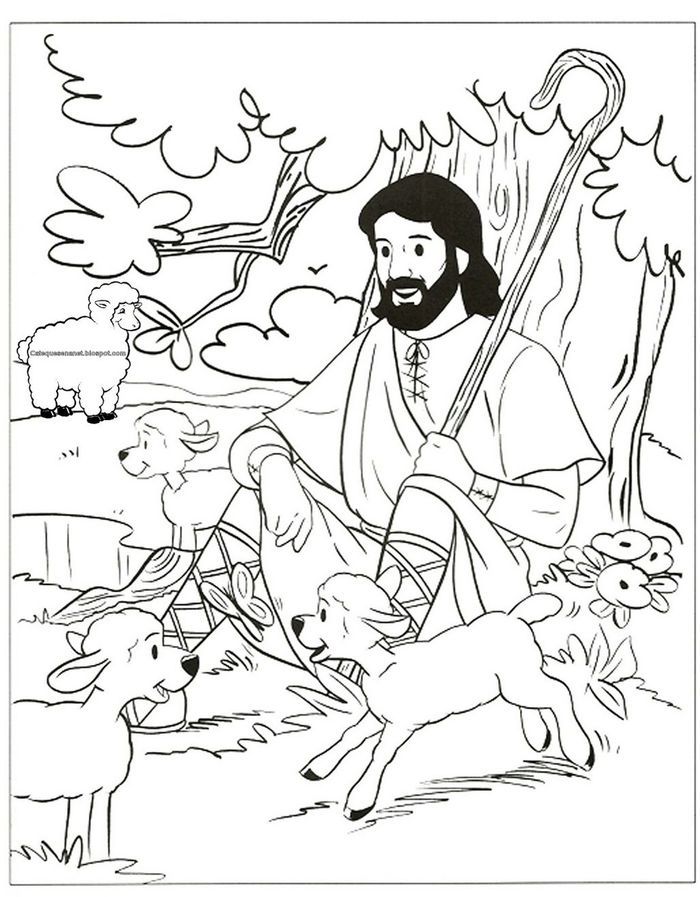 Jesus and the sheep resting coloring pages sunday school coloring pages coloring pages the good shepherd