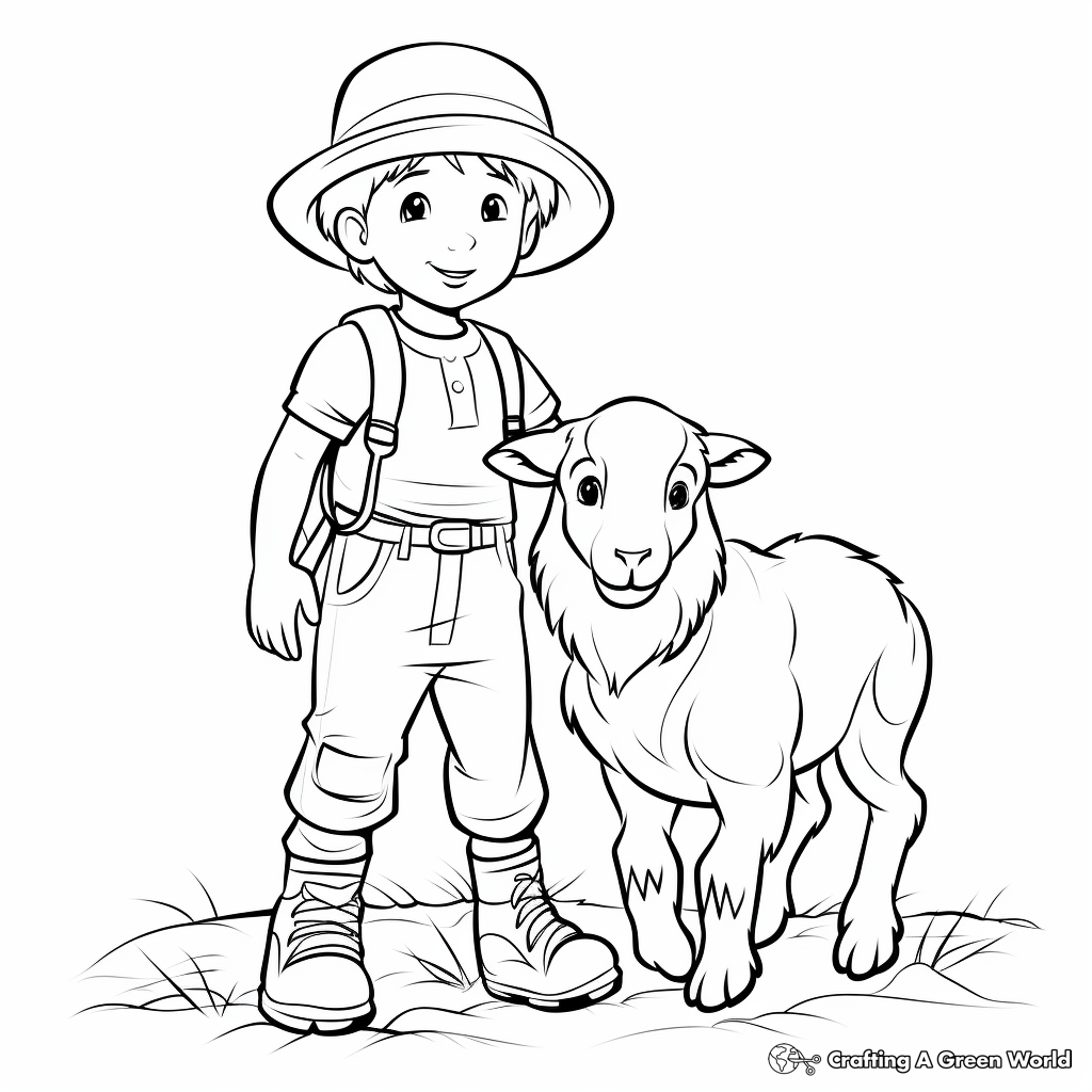 Shepherd coloring pages