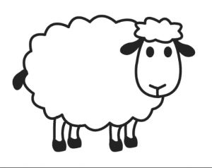 Sheep coloring pages for preschool sheep crafts sheep cartoon sheep drawing