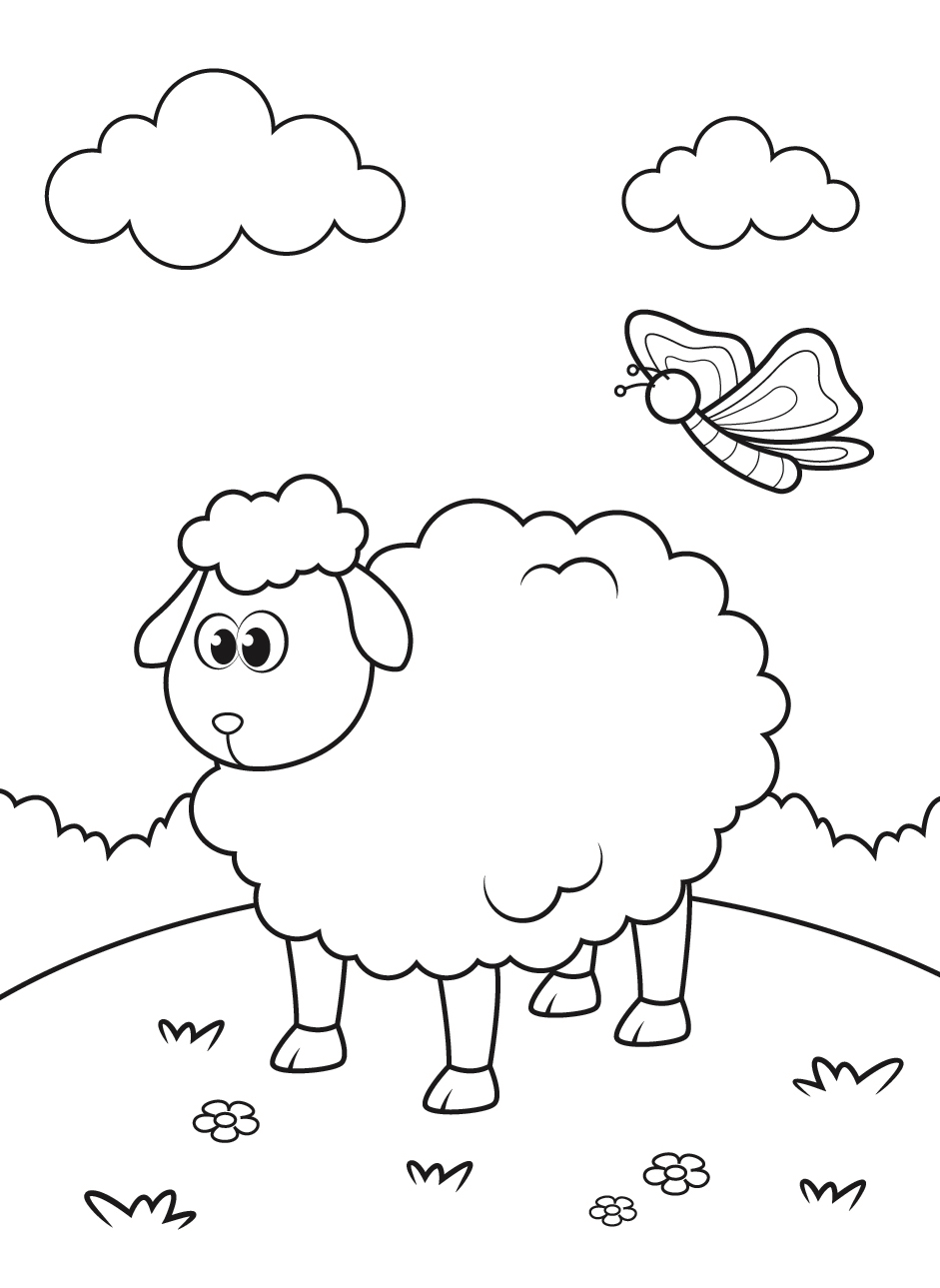 Sheep coloring pages by coloringpageswk on