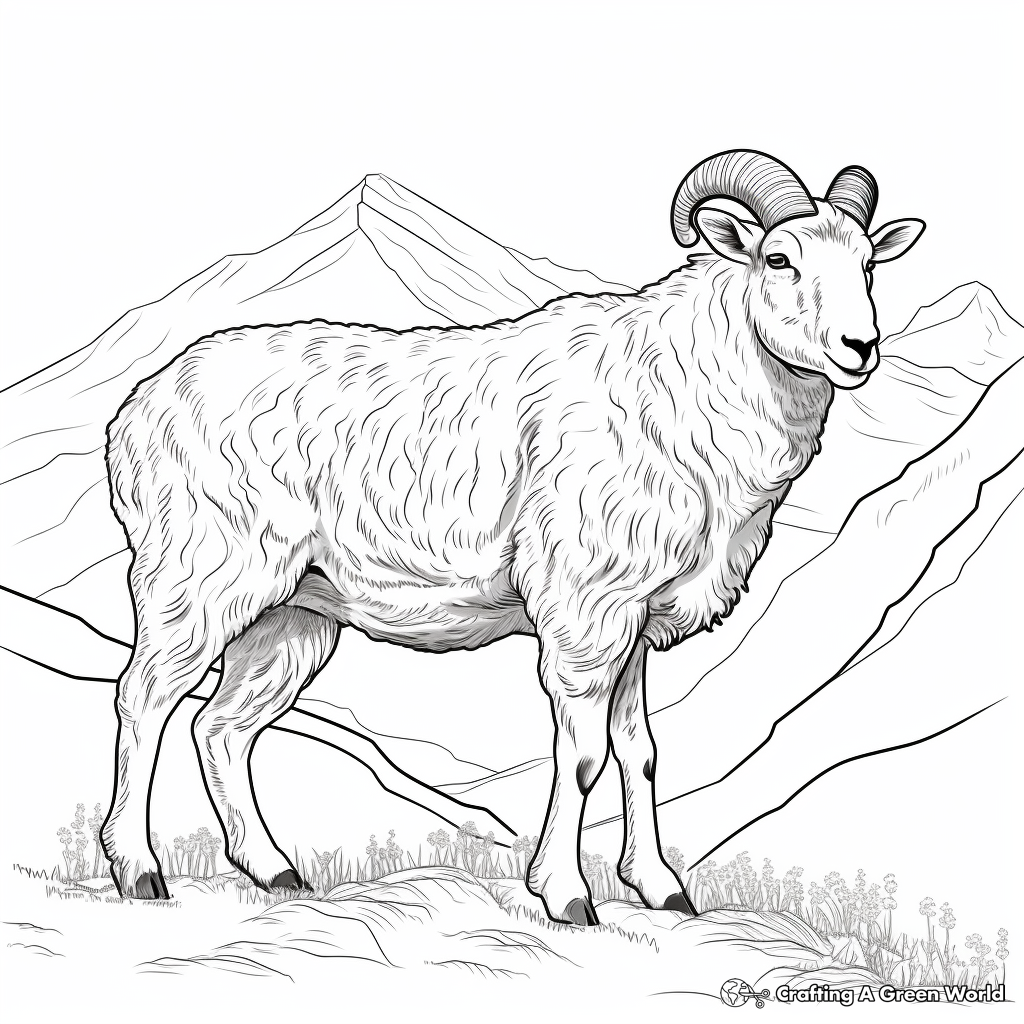 Sheep coloring pages