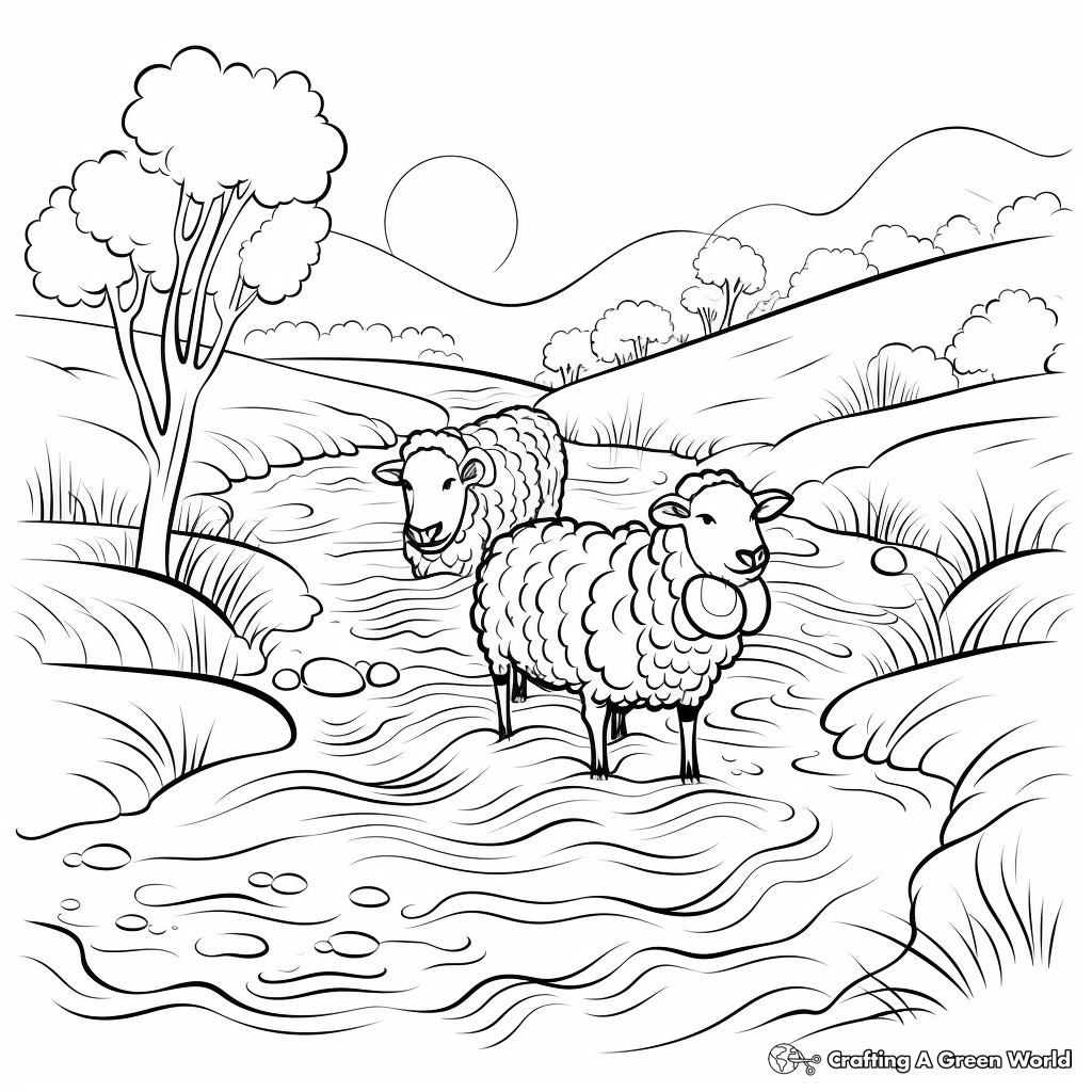 Lost sheep coloring pages