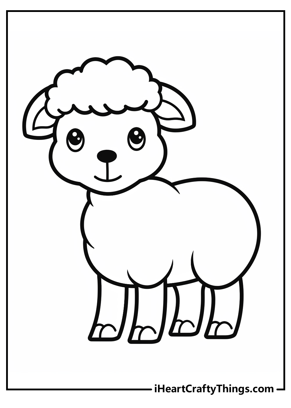 Sheep coloring pages free printables