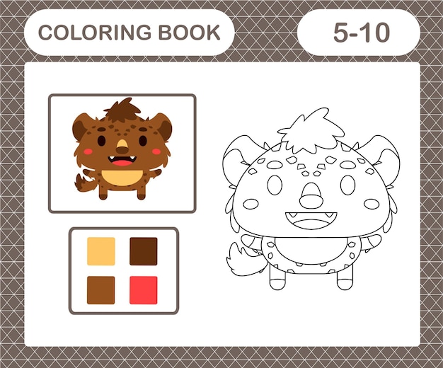 Premium vector coloring pages of cute sheep education game for kids age and year old