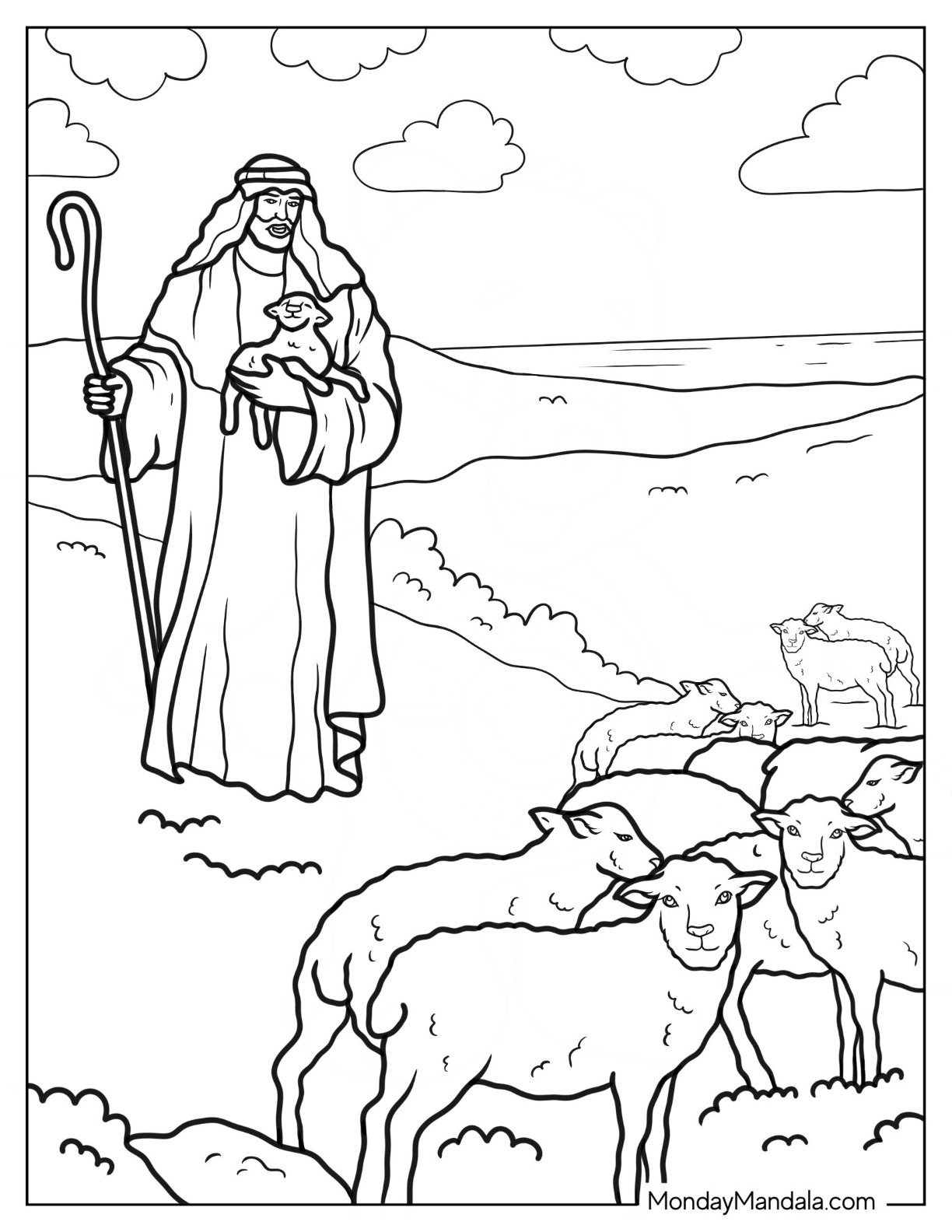 Moses coloring pages free pdf printables