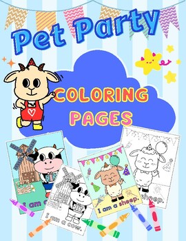 Pet party coloring pages by lukgrace