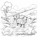 Lost sheep coloring pages