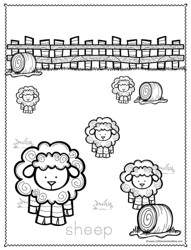 Ððð free printable farm animal coloring pages for kids