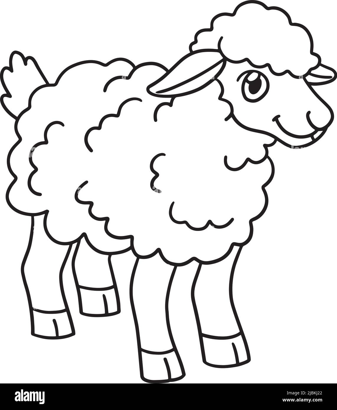 Colouring sheep stock vector images