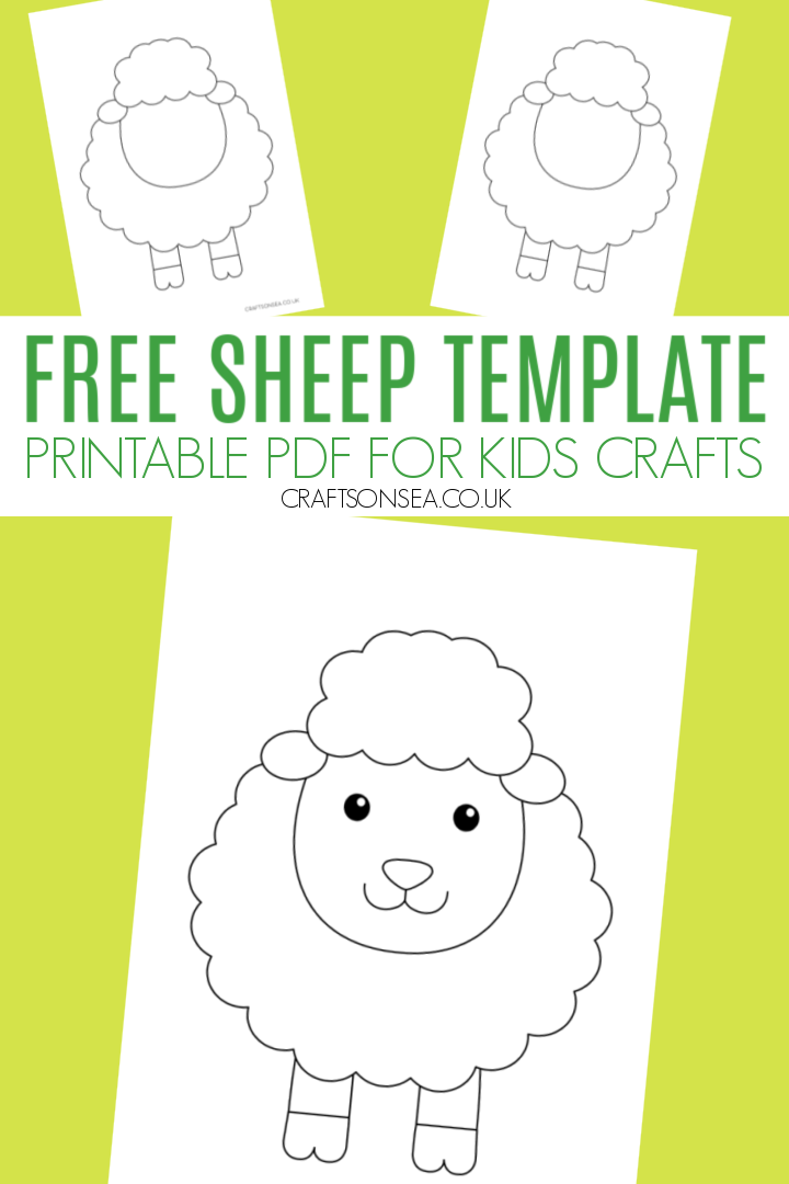 Sheep template free printable