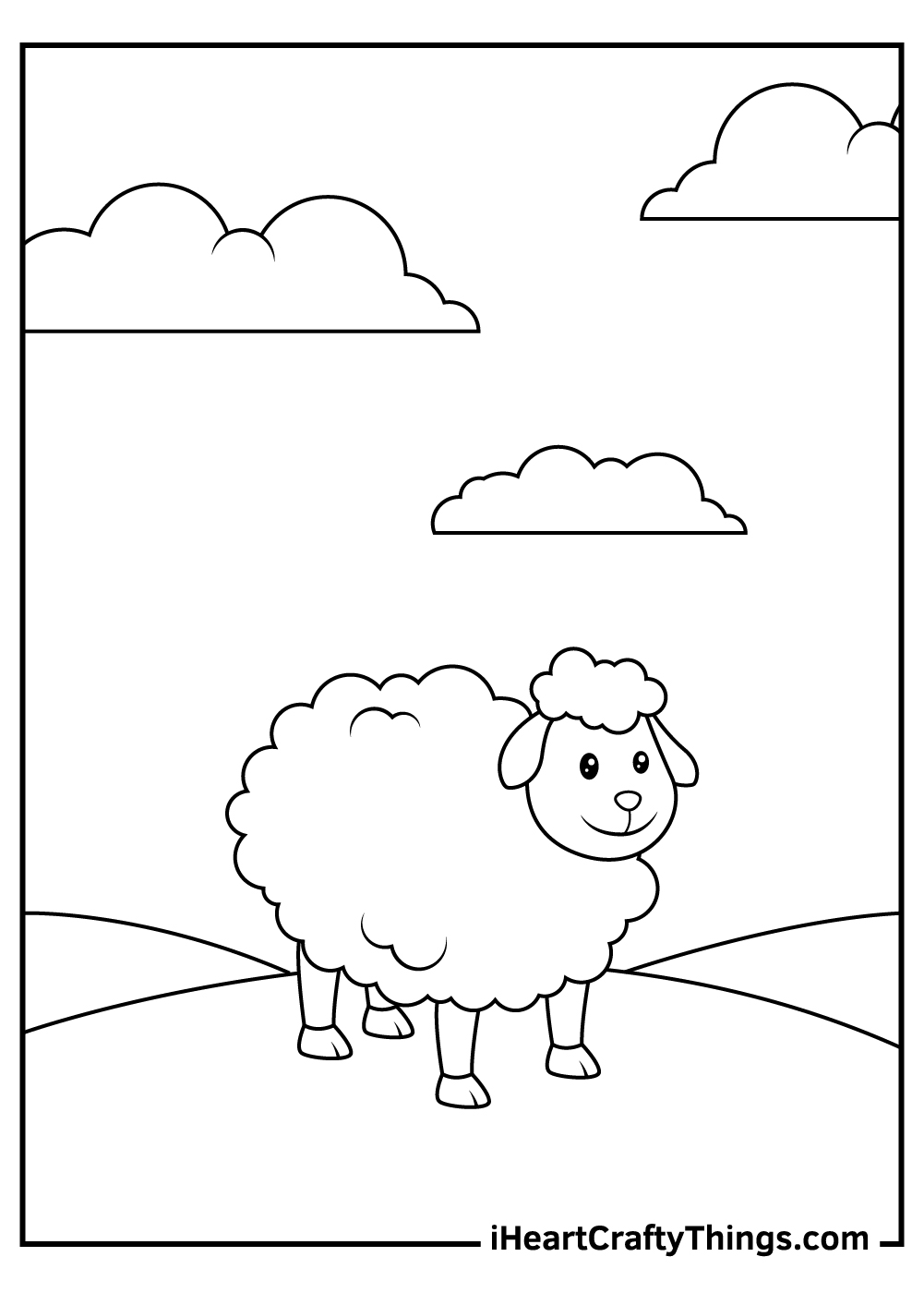 Sheep coloring pages free printables