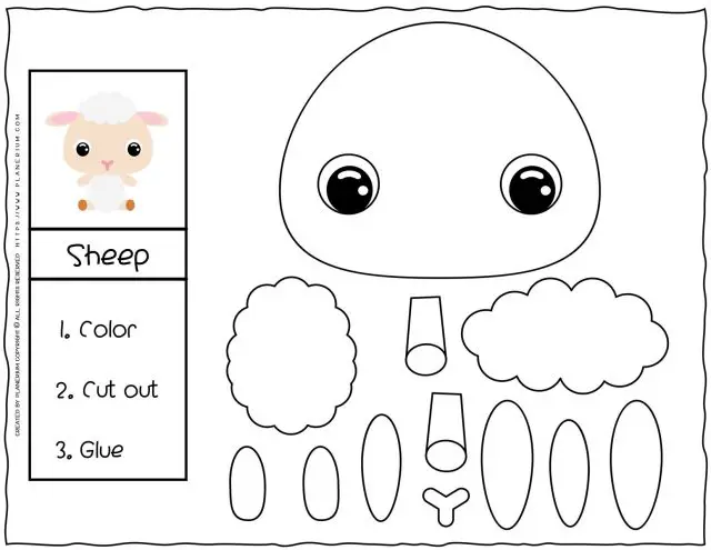 Sheep coloring page