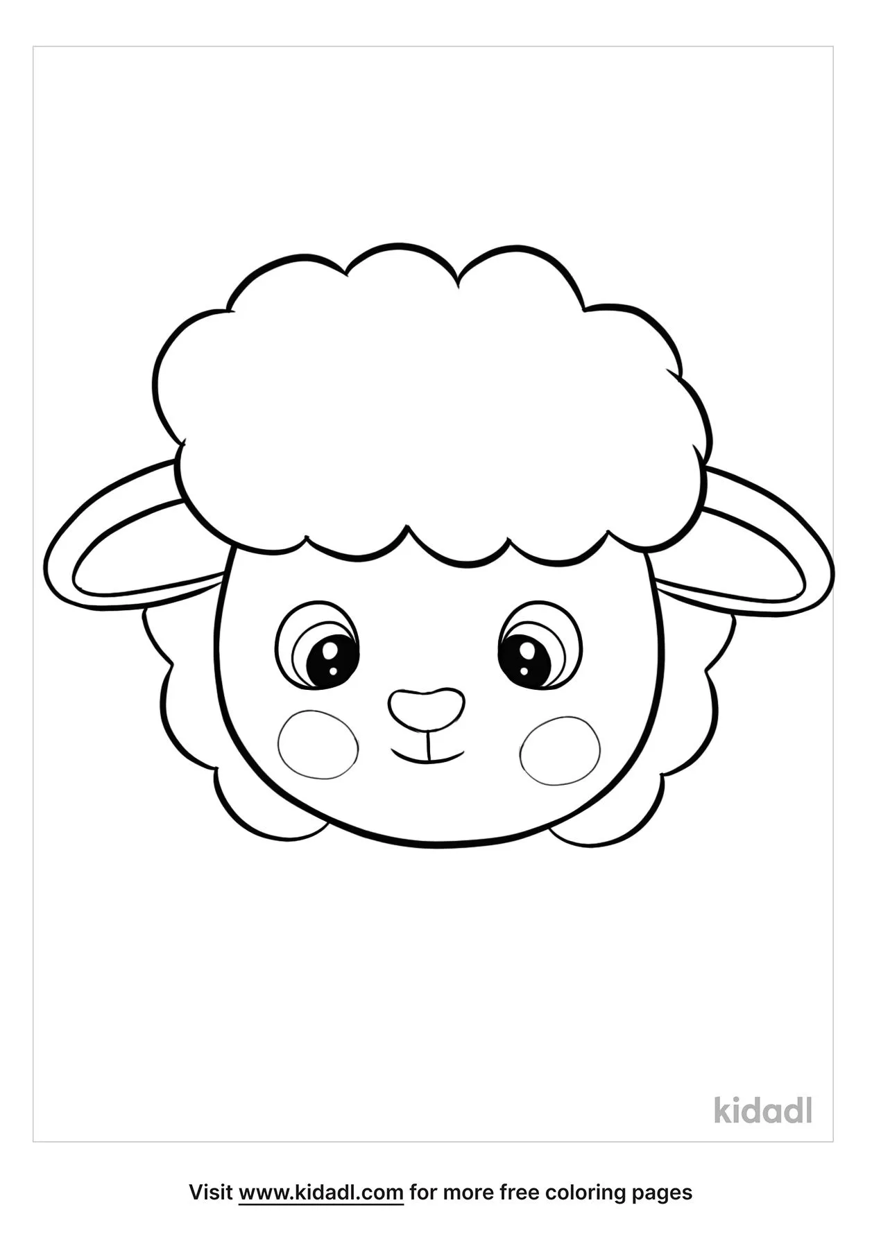 Free sheep head coloring page coloring page printables