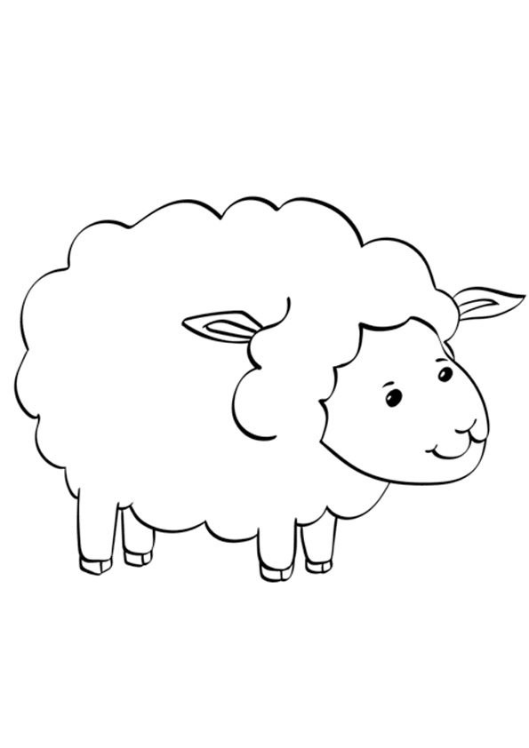 Coloring pages free sheep coloring pages