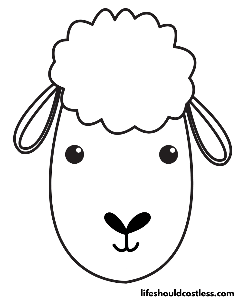 Sheep coloring pages free printable pdf templates