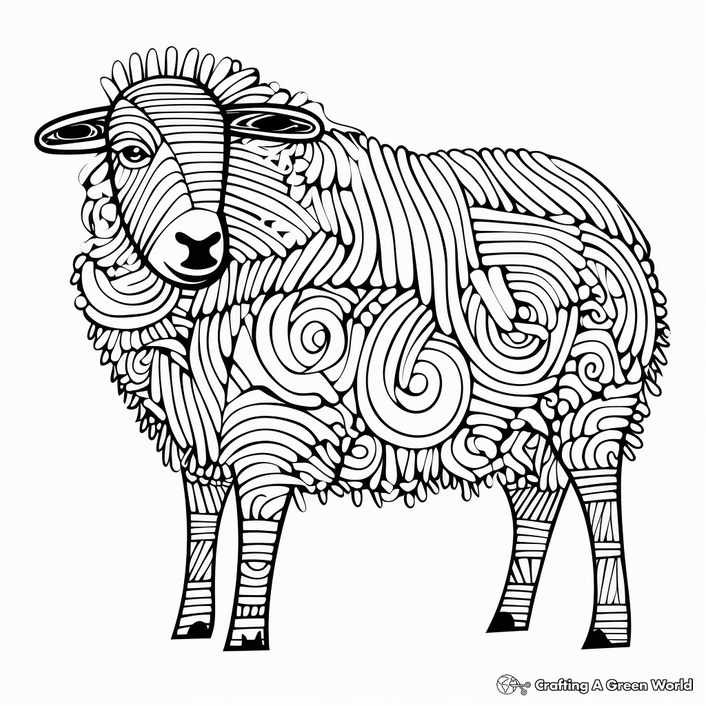 Sheep coloring pages