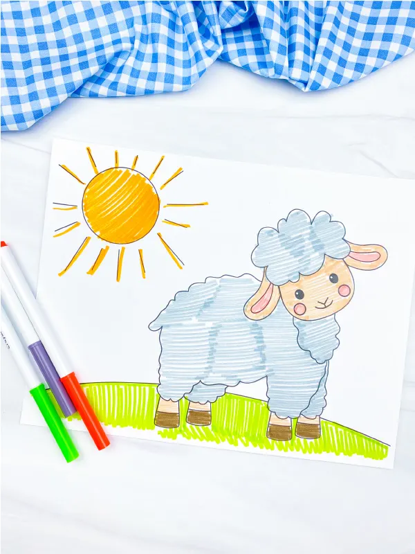 Free printable sheep coloring pages