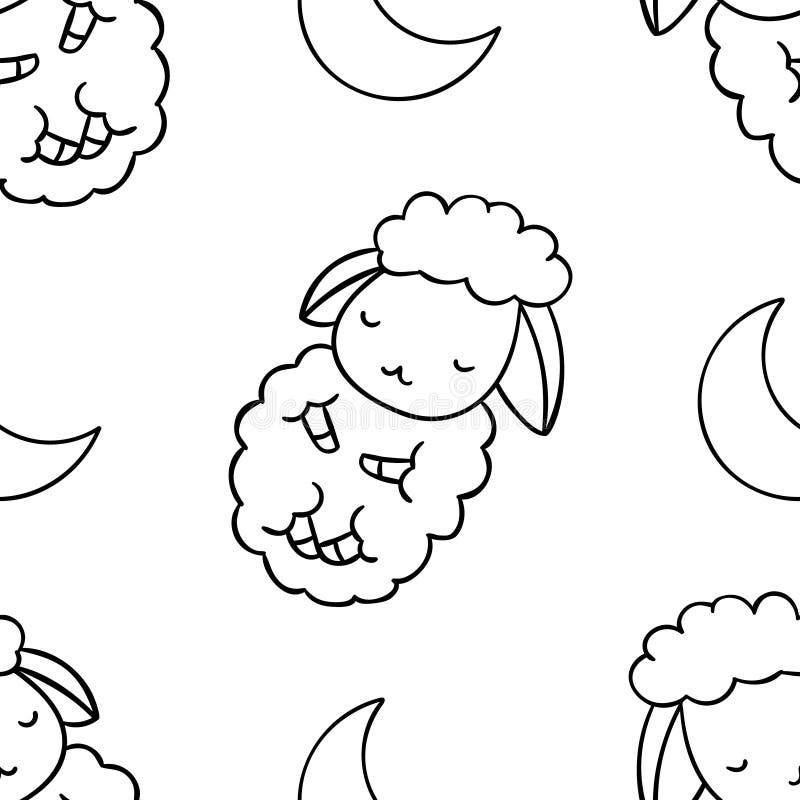 Sheep coloring pages stock illustrations â sheep coloring pages stock illustrations vectors clipart