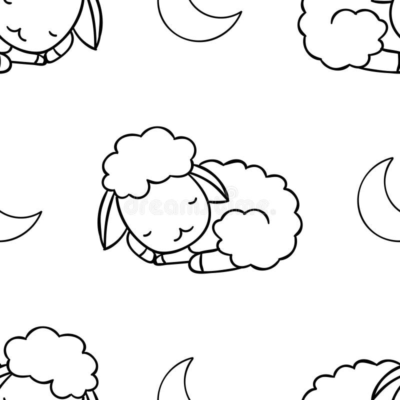 Sheep coloring pages stock illustrations â sheep coloring pages stock illustrations vectors clipart