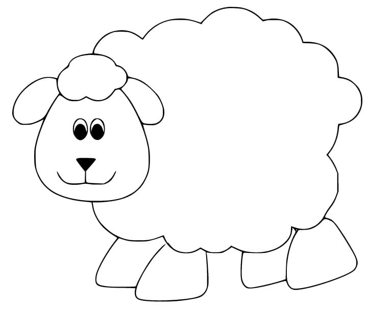 Sheep coloring pages