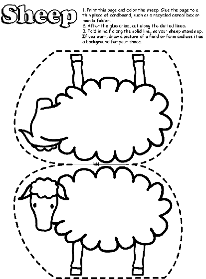 Sheep coloring page